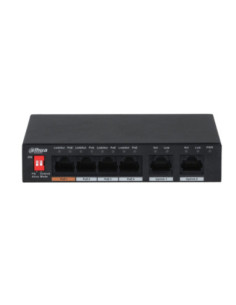 Switch dahua dh - pfs3006 - 4et - 60 poe 6 puertos