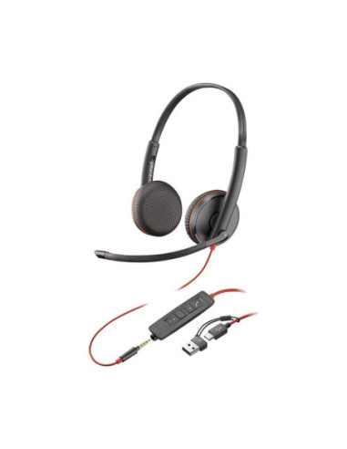 Auriculares poly blackwire 3225 negro