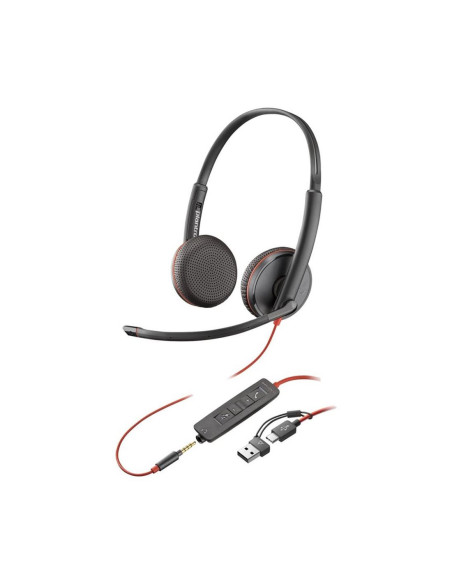 Auriculares poly blackwire 3225 negro