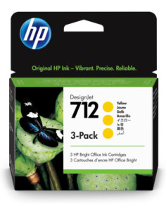 Pack 3 cartuchos hp 712 designjet