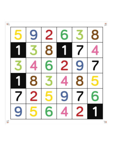 Tapete numeros tilk bee - bot blue - bot