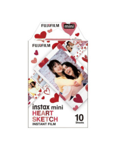 Pelicula fujifilm instax mini heart sketch