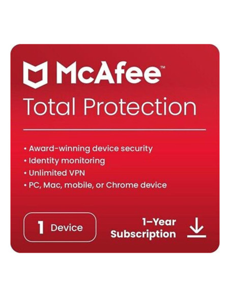 Antivirus mcafee total proteccion 1 dispositivo