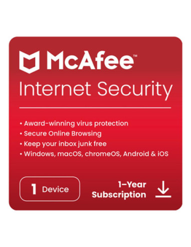 Antivirus mcafee internet security 1 dispositivo
