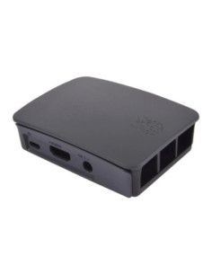 Carcasa raspberry pi 3 negra y