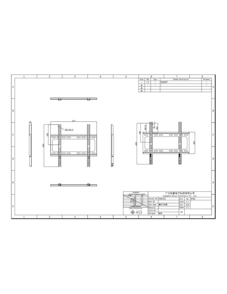 Soporte pared maxhub hasta 55 pulgadas