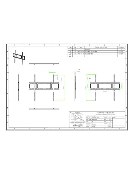 Soporte pared maxhub hasta 98 pulgadas