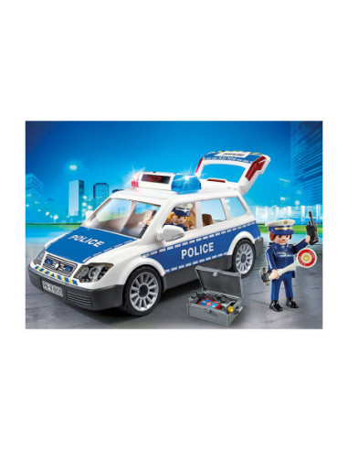 Playmobil policia coche policia con luces
