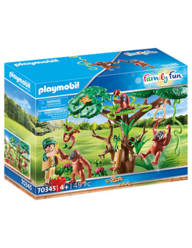Playmobil orangutanes con arbol