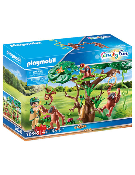 Playmobil orangutanes con arbol