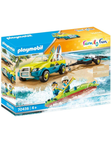 Playmobil coche playa con canoa