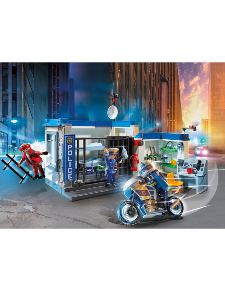 Playmobil ciudad policia escape la prision