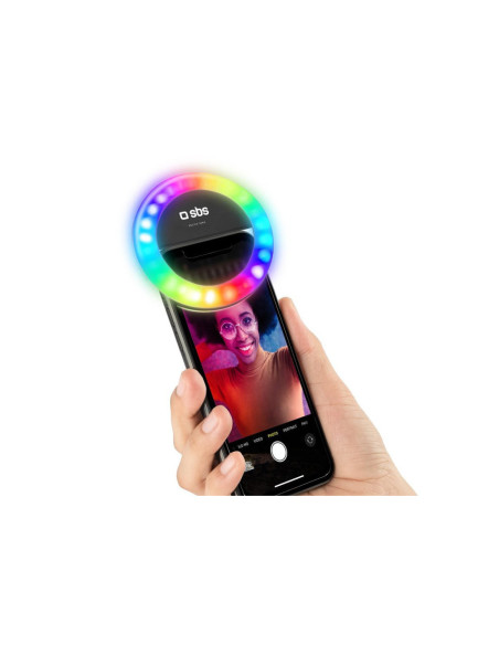 Luz led selfie sbs aro multicolor