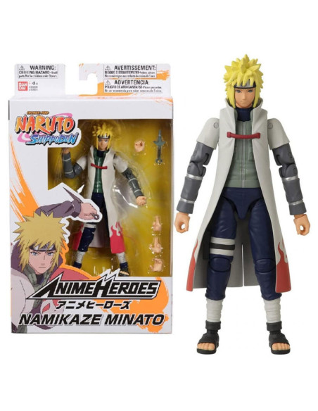 Figura bandai anime heroes naruto namikaze
