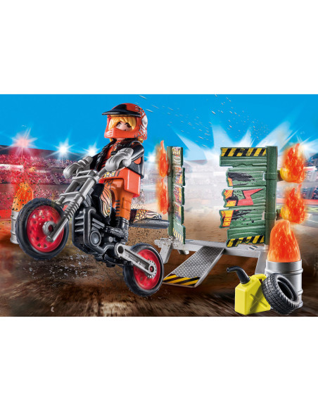 Playmobil starter pack stuntshow moto con