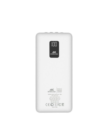Powerbank rivacase va2220 20000mah blanco