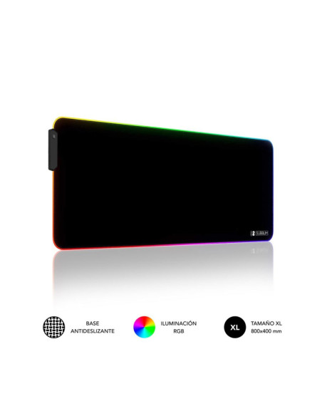 Alfombrilla subblim mouse pad premium led