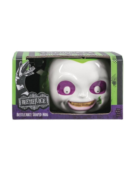 Beetlejuice shaped mug