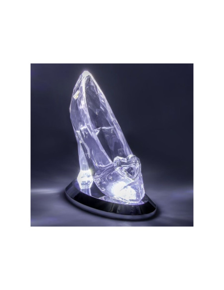 Lámpara 3d paladone cenicienta zapato cristal