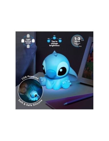 Lámpara silicona 3d paladone disney stitch