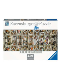 Puzzle panorama ravensburger michelangelo: bóveda la