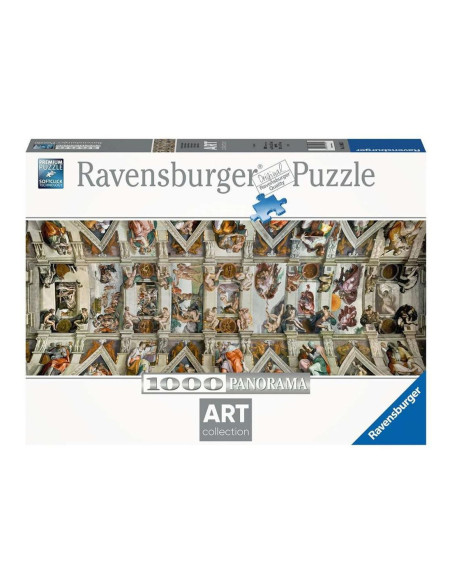 Puzzle panorama ravensburger michelangelo: bóveda la