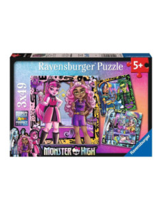 Puzzle ravensburger monster high 3x49