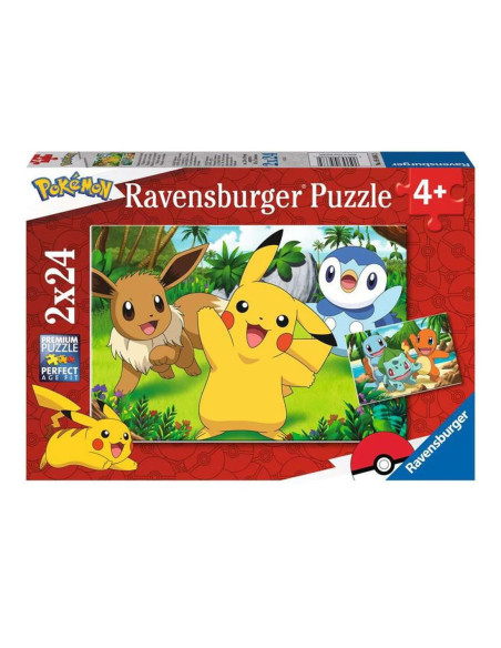 Puzzle ravensburger pokemon 2x24 4+