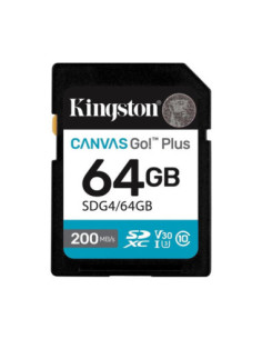 Tarjeta memoria sdxc 64gb kingston canvas