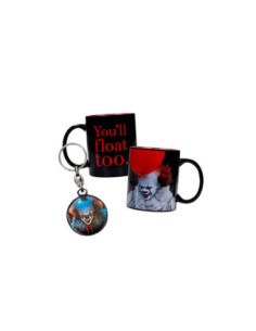 Pennywise taza + regalo llavero metalico