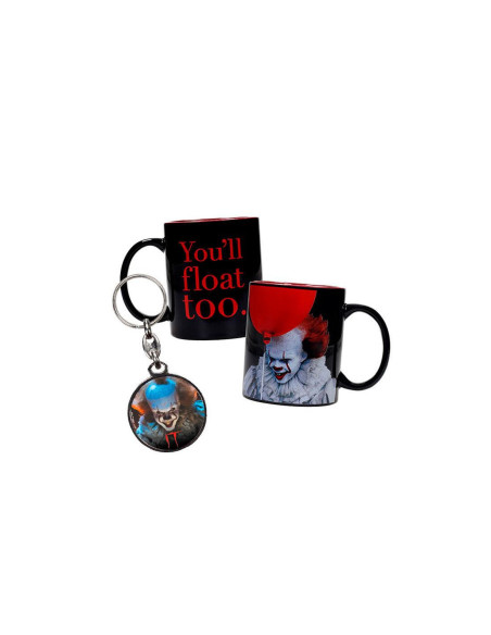 Pennywise taza + regalo llavero metalico