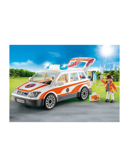 Playmobil rescate coche emergencias con sirena