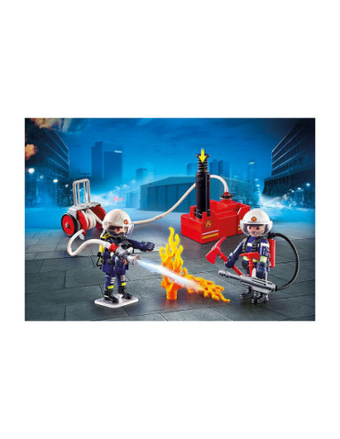Playmobil ciudad accion -  bomberos con