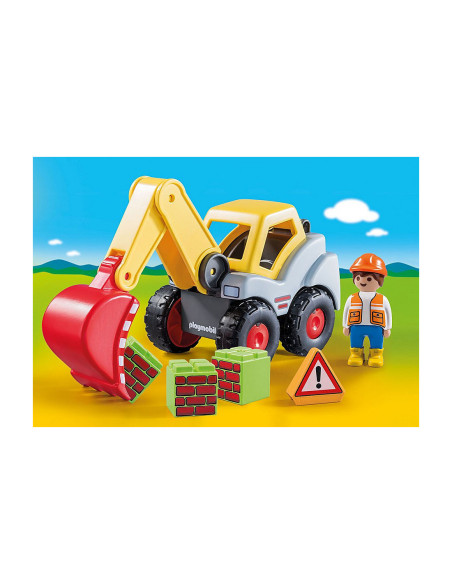 Playmobil 1.2.3 pala excavadora