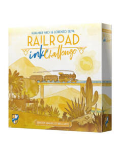 Juego mesa railroad ink: edicion amarilla