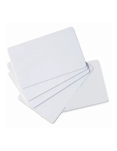 Tarjeta pvc blanca zebra premier pack - 100u