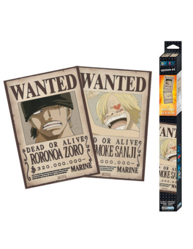 Set poster one piece wanted zoro
