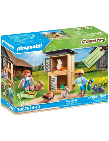 Playmobil set regalo alimentar conejos