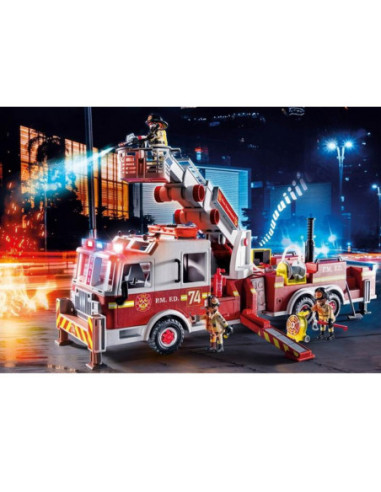 Playmobil vehiculos rescate: camion bomberos con
