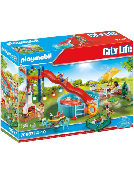 Playmobil fiesta en la piscina con