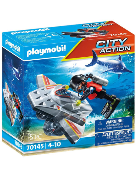Playmobil maritimo : scooter buceo en