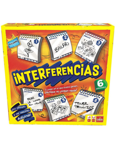 Juego mesa interferencias grande 6 jugadores