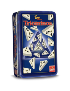 Juego mesa triominos caja metalica pegi