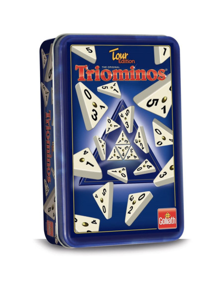 Juego mesa triominos caja metalica pegi