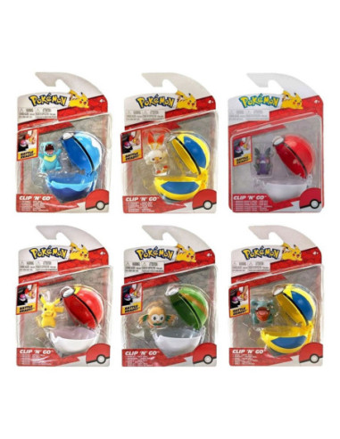 Pokeball pokemon clip 'n' go wave