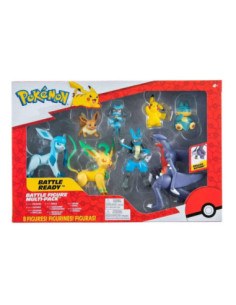Pack 8 figuras pokemon batalla region
