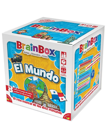 Juego mesa brainbox el mundo pegi