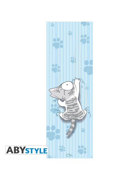 Poster puerta abystyle gato chi escalando