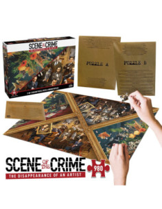 Juego mesa puzzle escena del crimen