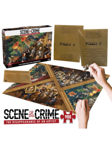 Juego mesa puzzle escena del crimen